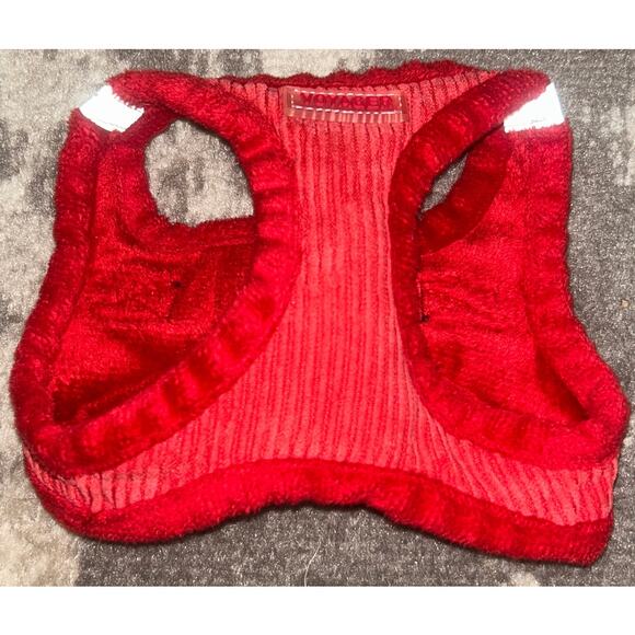 Voyager Step In Red Corduroy Dog Harness XS - Picture 1 of 3